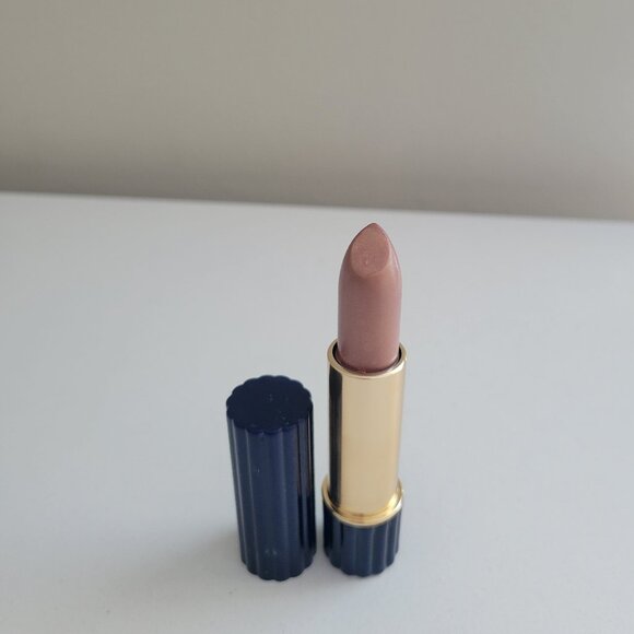 Estee Lauder All Day Lipstick BLUSHING VIOLET Navy Blue Ribbed Tube Full Size - Picture 2 of 6